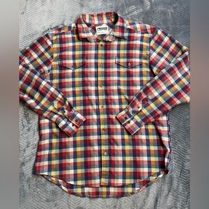 Men’s‎ Mountain Khakis Peaks Flannel Wool Blend Plaid Shirt Large